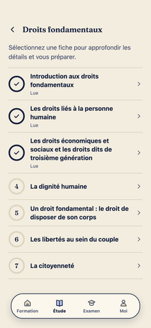 La liste des fiches du thème Droits fondamentaux